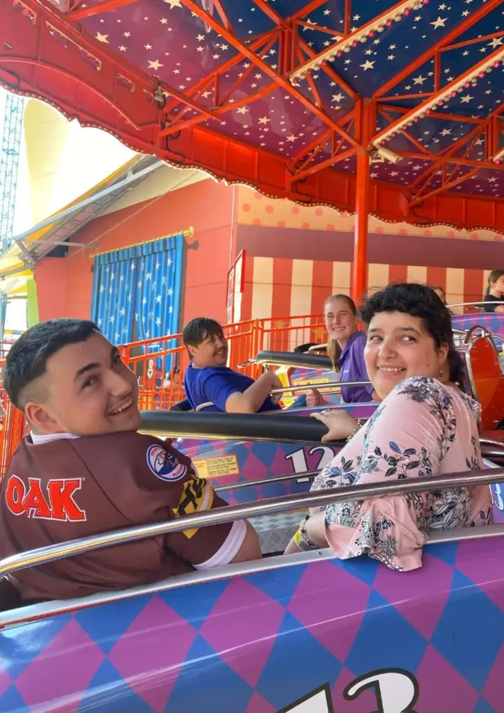 Community access participants taking part in a weekend activity